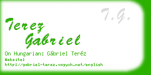 terez gabriel business card