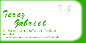 terez gabriel business card